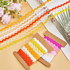 4 Cards 2 Styles  Polyester Wavy Fringe Trim Ribbon DIY-GF0009-48G-4