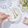 Shell Shaped Porcelain Jewelry Storage Display Trays for Rings AJEW-SP0006-06A-01-3