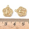 Christmas Brass Micro Pave Clear Cubic Zirconia Pendants KK-A280-03E-G-3