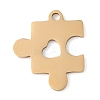 Manual Polishing 201 Stainless Steel Pendants LS-STAS-M058-04G-1