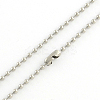 Tarnish Resistant 304 Stainless Steel Ball Chain Necklace Making LS-NJEW-R225-08-2
