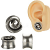Vortex Brass Alloy Ear Tunnels FS-WGA94B8-07-3