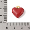 304 Stainless Steel Enamel Pendants STAS-M071-02G-3