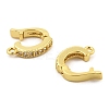 Brass with Cubic Zirconia Clip-on Earring Findings KK-Q782-05G-2
