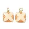 Brass Enamel Pendants KK-F933-16G-1