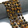 Natural Yellow Tiger Eye Beads Strands G-C116-A123-01-1