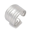 304 Stainless Steel Open Cuff Rings RJEW-A079-01F-P-4
