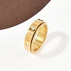304 Stainless Steel Rhinestone Rotating Finger Rings LS-RJEW-A074-01A-G-2