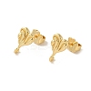 Rack Plating Brass Studs Earrings Findings EJEW-H004-03G-1