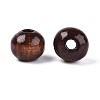 Spray Painted Round Natural Schima Wood Beads WOOD-A018-8mm-13-2