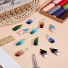 12Pcs 6 Colors Polycotton Tassel Pendant Decorations FIND-LP0007-27B-1