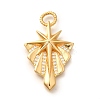Brass Micro Pave Cubic Zirconia Pendants KK-U055-20G-1