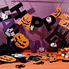 Halloween Decoration Paper Flag Banners DIY-WH0453-12A-5