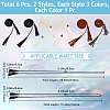 5Pcs 5 Styles PU Leather Wrap Around Chain Belt AJEW-CP0008-15-2