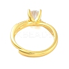 Clear Cubic Zirconia Adjustable Rings RJEW-L120-018G-05-3