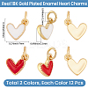 24Pcs 2 Colors Enamel Charms KK-BBC0025-01-2