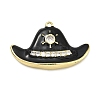 Brass Enamel Pendants KK-B171-02G-03-1