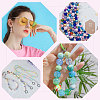 60Pcs UV Plating Opaque Acrylic Beads MACR-UN0001-01-5