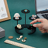 5-Slot Acrylic Jewelry Display Riser Stands ODIS-WH0061-71-3