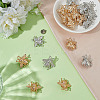 24Pcs 2 Colors Bees Alloy Brooch JEWB-ME0001-20-4