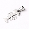 Tarnish Resistant 304 Stainless Steel Pendants STAS-I127-075P-2