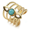 Natural Amazonite Finger Rings RJEW-U027-08G-06-1