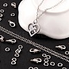 DIY 3m Oval Brass Cable Chains Necklace Making Kits DIY-FS0001-21P-5