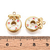 304 Stainless Steel Enamel Pendants X1-STAS-T068-10B-3