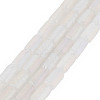 Electroplate Frosted Glass Beads Strands EGLA-T008-026-A01-2