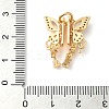 Brass Micro Pave Cubic Zirconia Slide Charms KK-G503-37G-03-3