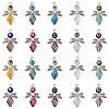 20Pcs 10 Color Evil Eye Lampwork Pendants FIND-CJ0001-69-1