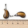 Natural Tiger Eye Pendants G-NH0025-14P-04-3