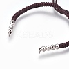 Nylon Cord Braided Bead Bracelets Making BJEW-F360-FP05-2