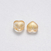 Transparent Spray Painted Glass Beads X-GLAA-R211-02-B03-2