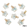20Pcs Luminous Glass Pendants FIND-YW0009-11F-1