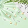 16Pcs 2 Colors Brass Charms KK-LP0001-52-3