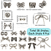 72Pcs 
16 Styles Tibetan Style Alloy Beads TIBEB-SC0001-40B-2
