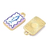Printed Brass Pendants KK-CBAF9BC-16G-02-2
