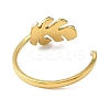304 Stainless Steel Rhinestone Open Cuff Rings for Women RJEW-F166-24G-01-3