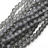 Baking Paint Transparent Glass Bead Strands GLAA-S031-6mm-12-1