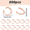 500Pcs 304 Stainless Steel Open Jump Rings STAS-LP0001-40RG-02-2