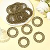 Tibetan Style Alloy Linking Rings TIBE-Q035-055AB-NR-5