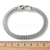 304 Stainless Steel Wheat Chain Bracelets for Women Men STAS-N117-02P-5