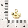 Brass Micro Pave Clear Cubic Zirconia Pendants KK-Q040-09G-3