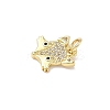 Brass Micro Pave Cubic Zirconia Charms ZIRC-I356-15G-01-2