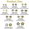 100Pcs 10 Styles Tibetan Style Alloy Spacer Beads TIBEB-YW0001-14-3