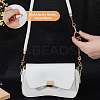 6Pcs 3 Styles Iron Glass with Enamel Butterfly Bag Extension Chains FIND-FH0016-70-3