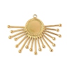 304 Stainless Steel Pendant Cabochon Settings STAS-L293-04G-1