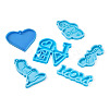 6Pcs 6 Style Mother's Day Theme DIY Pendants Silicone Molds DIY-BG0001-37-2