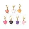 Alloy Enamel Pendant Decorations HJEW-JM03896-S-1